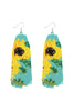 SUMMER FLOWER SEED BEADS FRINGE FISH HOOK BOHO EARRINGS