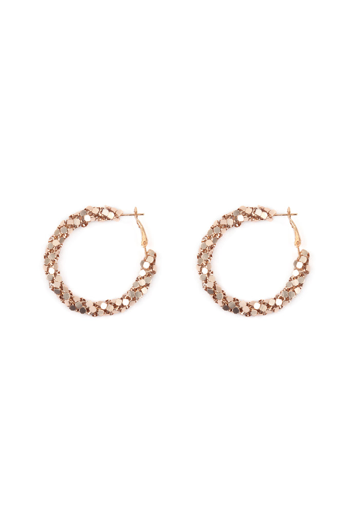 WRAP PIN CATCH HOOP EARRINGS