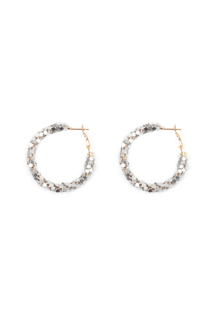 WRAP PIN CATCH HOOP EARRINGS