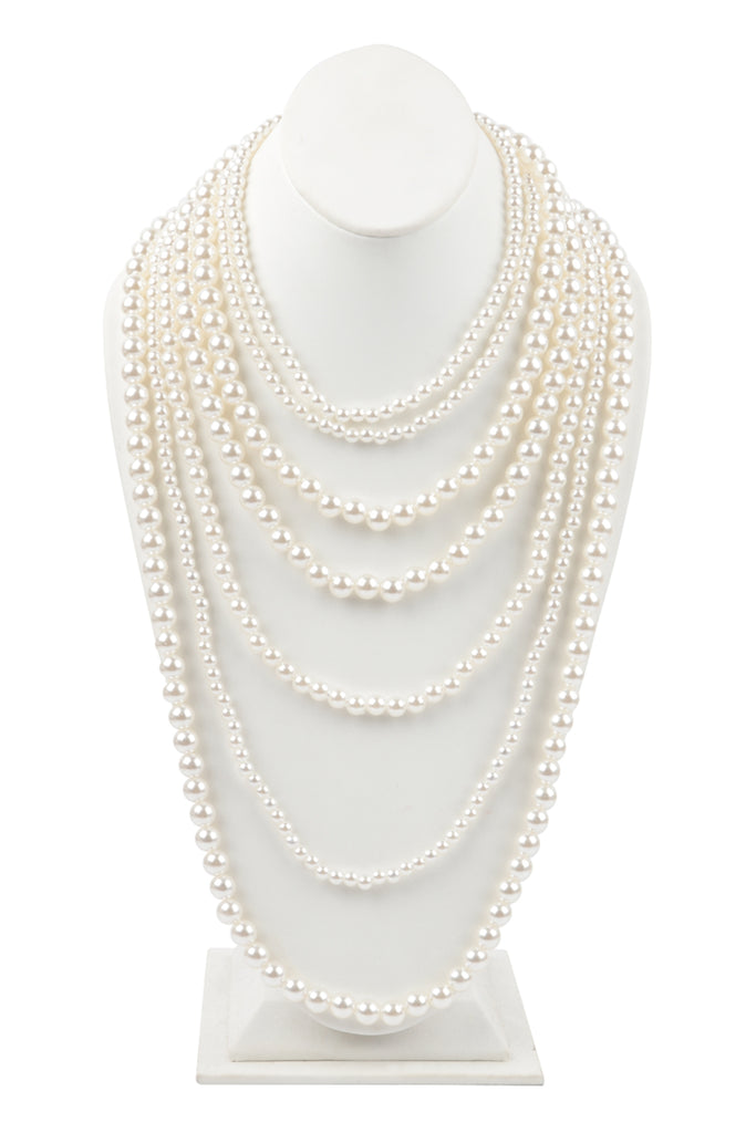 Pearl Beads Long Necklace