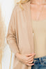 Solid Dolman Sleeve Open Cardigan with Side Pocket