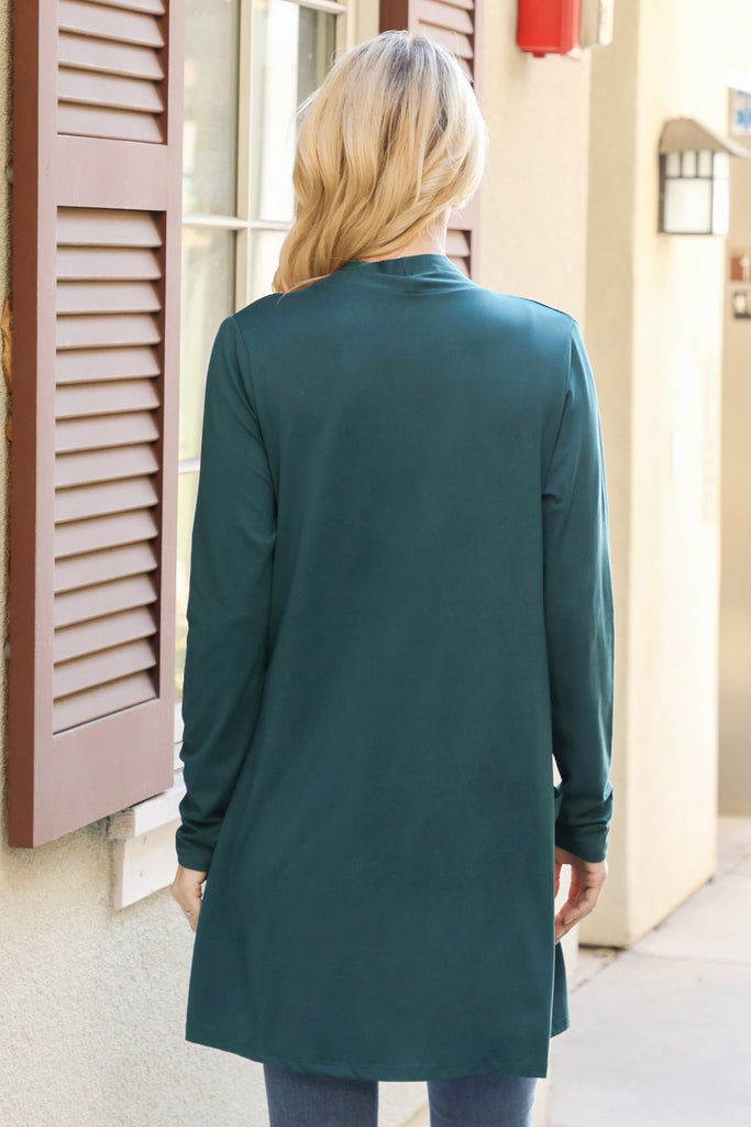 Long Sleeve Solid Cardigan