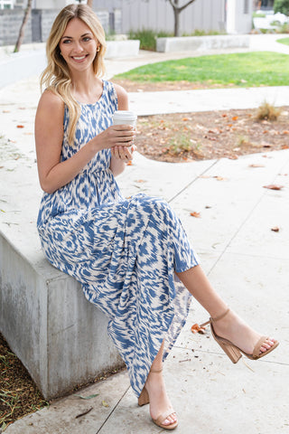 Printed Maxi Tank Dress