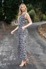 ANIMAL PRINT SLEEVELESS MAXI DRESS