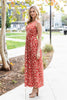 ANIMAL PRINT SLEEVELESS MAXI DRESS