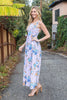 FLORAL SLEEVELESS MAXI DRESS