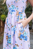 FLORAL SLEEVELESS MAXI DRESS