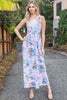 FLORAL SLEEVELESS MAXI DRESS