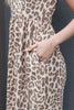 ANIMAL PRINT SLEEVELESS MAXI DRESS