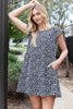 PEBBLE RUFFLE SLEEVE TIERED MINI DRESS