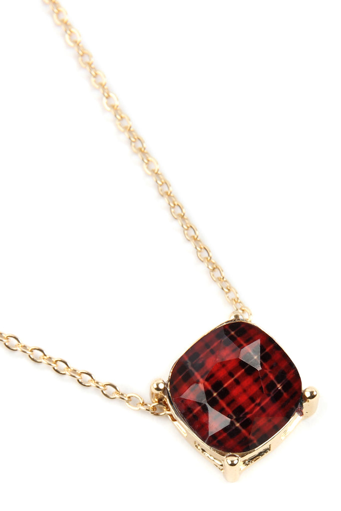 BUFFALO CHECKERED CHAIN NECKLACE