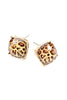 12MM CUSHION CUT POST EARRINGS