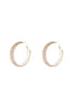 27317-45 - RHINESTONE FIVE-LINE HOOP EARRINGS