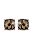 AE0088 - GLASS CUSHION POST EARRINGS