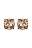 AE0088 - GLASS CUSHION POST EARRINGS