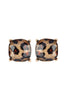 AE0088 - GLASS CUSHION POST EARRINGS