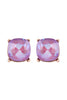 AE0088 - GLASS CUSHION POST EARRINGS