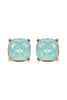 AE0088 - GLASS CUSHION POST EARRINGS