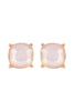 AE0088 - GLASS CUSHION POST EARRINGS