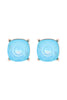 AE0088 - GLASS CUSHION POST EARRINGS