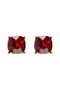 AE0088 - GLASS CUSHION POST EARRINGS