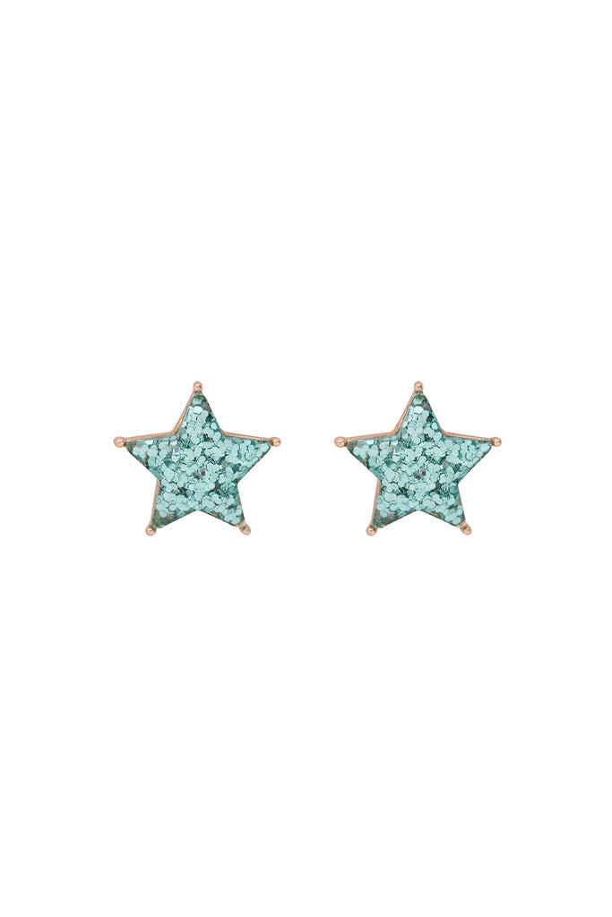 AE0358 - STAR GLITTER EPOXY STUD EARRINGS