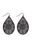 E1094 - FILIGREE TEARDROP HOOK EARRINGS