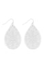 E1094 - FILIGREE TEARDROP HOOK EARRINGS