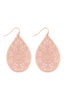 E1094 - FILIGREE TEARDROP HOOK EARRINGS