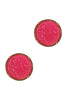 FE1921 - DRUZY ROUND POST EARRINGS