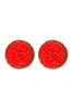 FE1921 - DRUZY ROUND POST EARRINGS