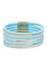 MULTILINE LEATHER MAGNETIC BRACELET