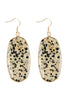 NATURAL OVAL STONE EARRINGS