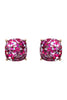 HDE2565 - FACETED GLITTER CUSHION ACRYLIC POST EARRINGS