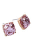 HDE2565 - FACETED GLITTER CUSHION ACRYLIC POST EARRINGS