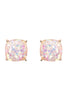 HDE2565 - FACETED GLITTER CUSHION ACRYLIC POST EARRINGS