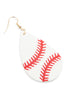 Sports Leather Teardrop Earrings