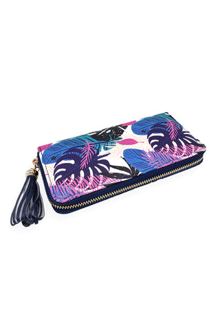 TROPICAL FLAMINGO ID WALLET & DETACHABLE LANYARD