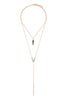 LAYERED LARIAT NECKLACE