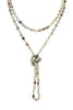 NATURAL STONE HAND KNOTTED LONG NECKLACE