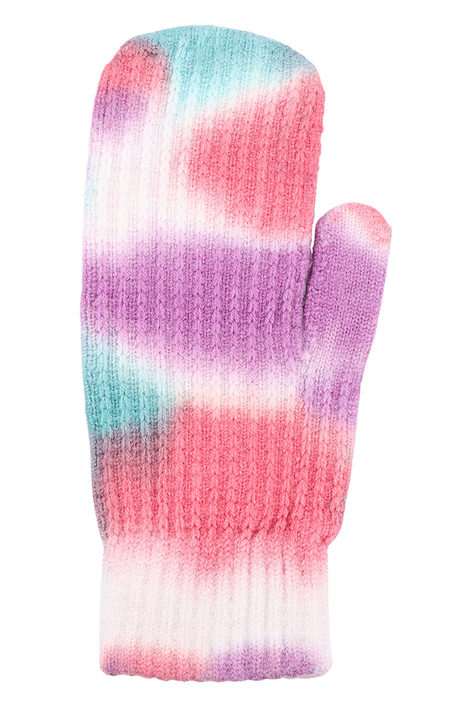 TIE DYE KNIT GLOVES