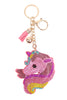 PINK UNICORN TASSEL KEYCHAIN