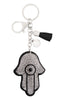 HAMSA HAND EVIL EYE RHINESTONE TASSEL KEYCHAIN