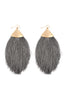 OVERSIZED TASSEL DROP EARRINGS