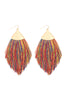 OVERSIZED TASSEL DROP EARRINGS