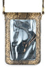 SNAKE SKIN CELLPHONE CROSSBODY WITH CLEAR WINDOW