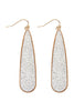 ME10087 - LONG TEARDROP CAST DANGLE EARRINGS