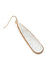 ME10087 - LONG TEARDROP CAST DANGLE EARRINGS