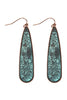 ME10087 - LONG TEARDROP CAST DANGLE EARRINGS