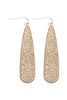 ME10087 - LONG TEARDROP CAST DANGLE EARRINGS